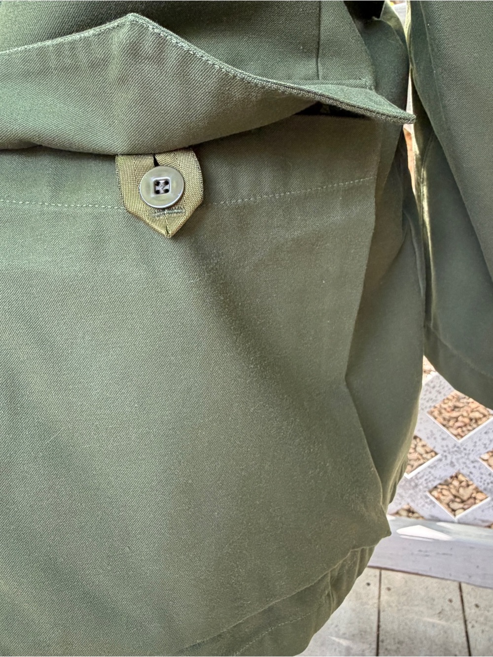 Vintage 1968 Swedish Army Military Green Jacket E 104 Chest 48” Chore Hunting - Picture 7 of 16